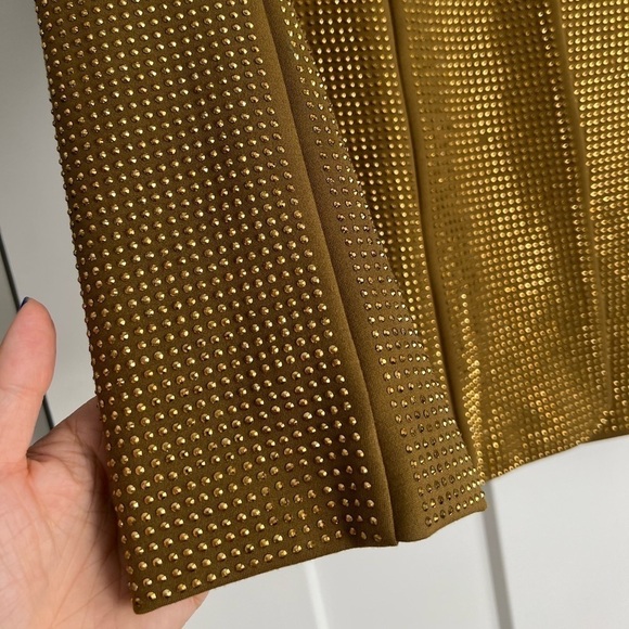 I.AM.GIA Mariah Rhinestone Encrusted Structured Blazer Jacket Gold NEW with tags - Picture 4 of 16